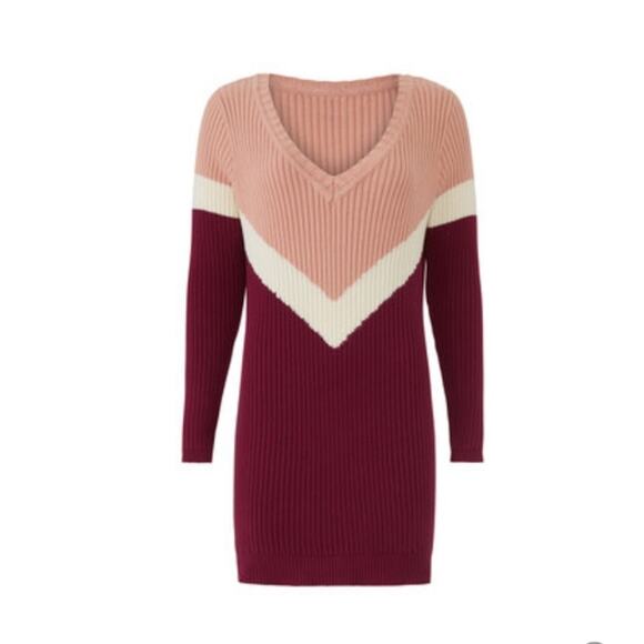 Someday lovin Get It Girl Tunic Pink Sweater - Picture 7 of 7